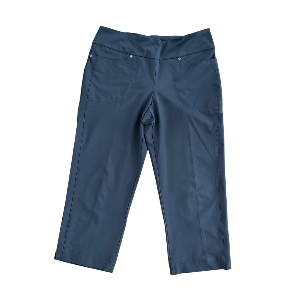 Tail Activewear Golf Capri Pants 10 Navy Cropped Pull On Performance Sporty